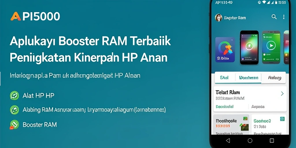 Antarmuka API5000 yang user-friendly dan informatif untuk pengguna Booster RAM.