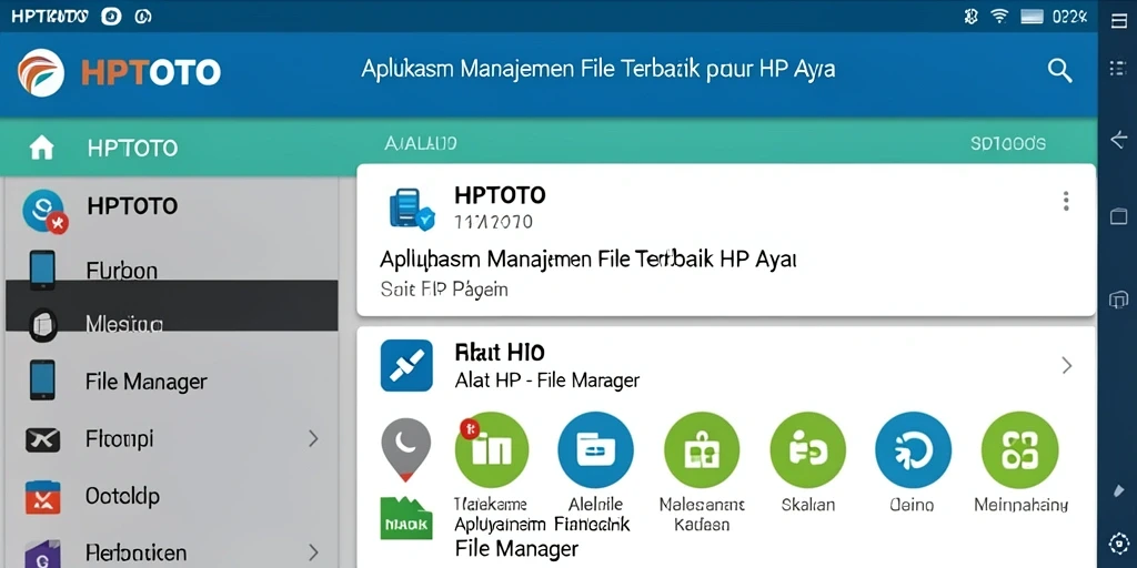 Antarmuka pengguna HPTOTO untuk manajemen file yang efisien dan intuitif.