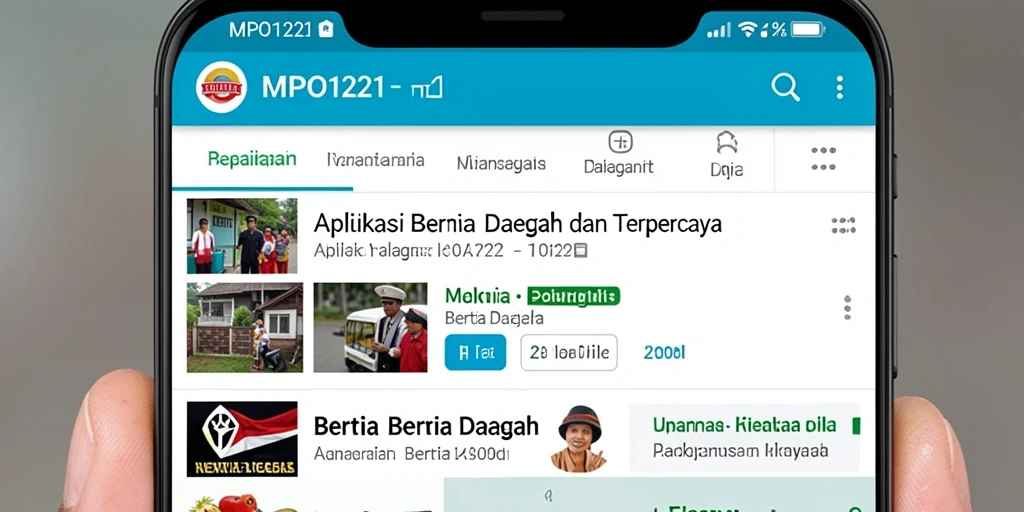 Tampilan antarmuka MPO1221 yang bersih dan informatif.