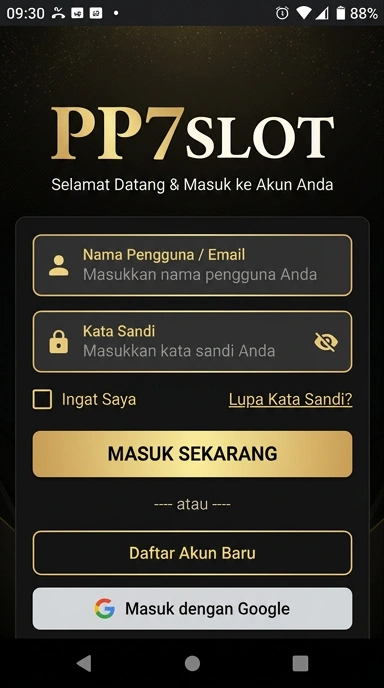 Panduan Masuk Akun pp7slot untuk Pengguna Android